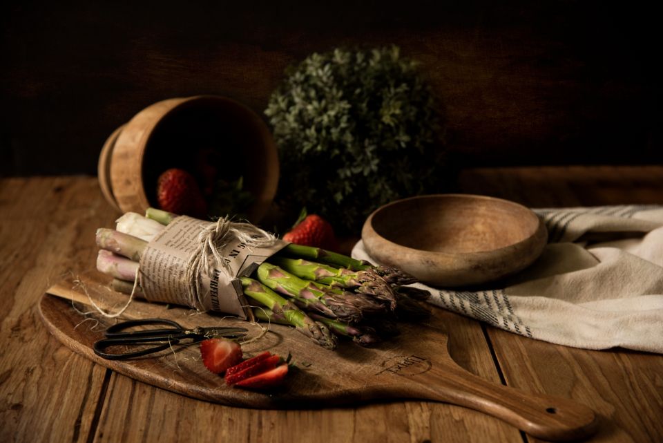 A cook working at the open kitchen